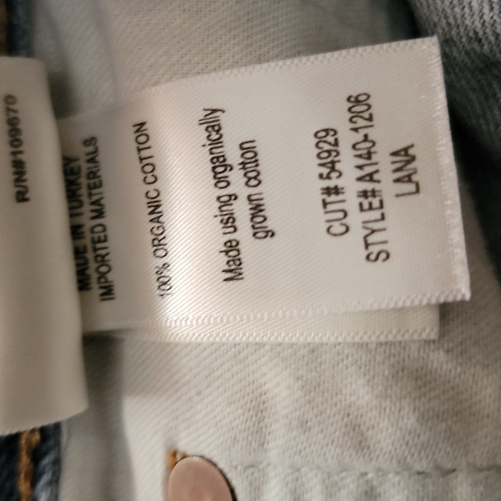 Agolde Distressed/High-Rise Button-Fly Jeans - Picture 8 of 14